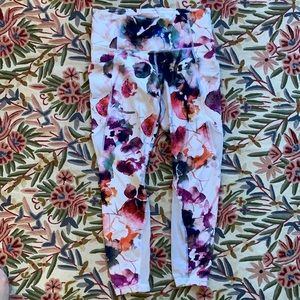 Athleta watercolor floral legging